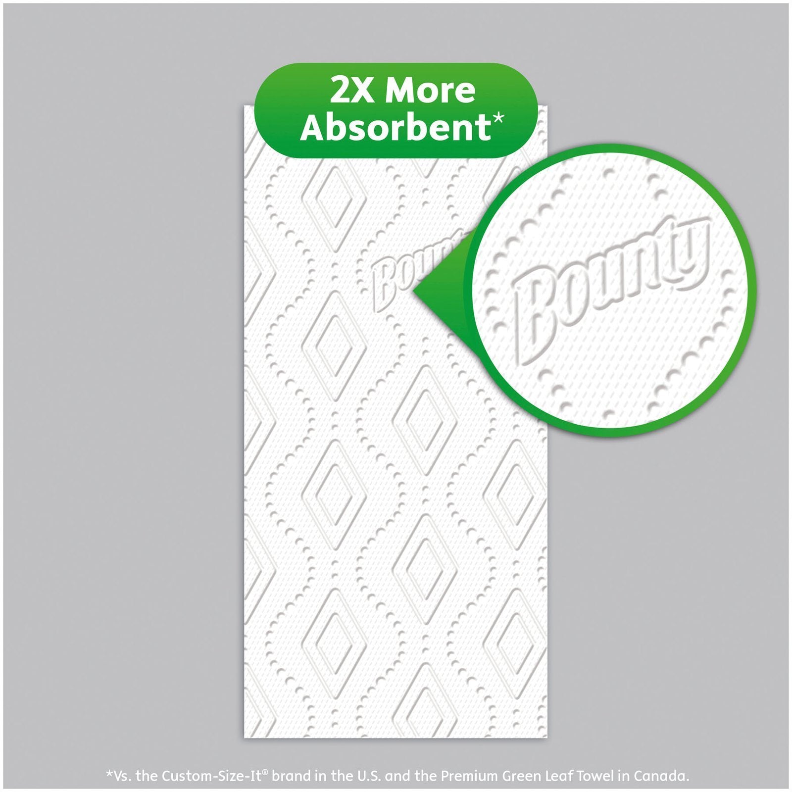 Bounty Select-A-Size Paper Towels, White, Huge Roll, 2 Count