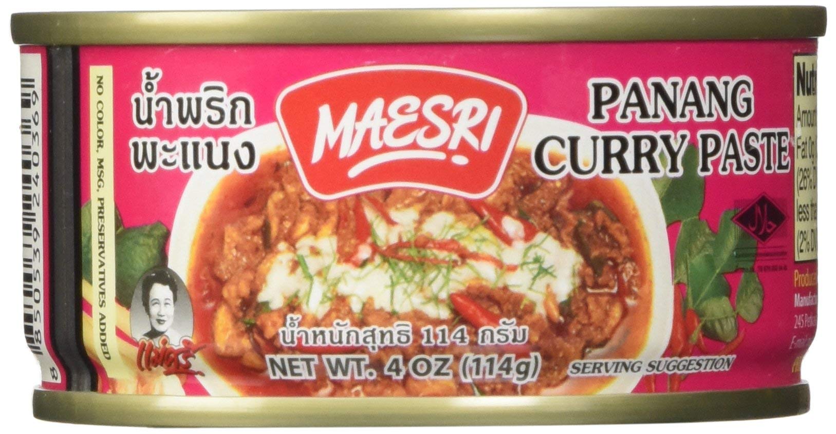 Maesri Thai panang curry - 4 oz x 2 cans, Set of 3