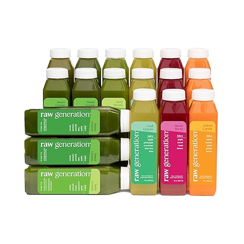 Raw Generation 3-Day Debloat Reset Cleanse - Plant-Based Nutritional Reset for Bloating & Digestive Comfort | Cold-Pressed Raw Juice Program to Help