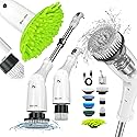 Barumi Electric Spin Scrubber - 3 Spin Modes, LED Control Panel, Adjustable Head Angles, Full Extension, Perfect for Bathroom, Kitchen, Tub, Floor