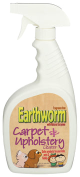 Earthworm Carpet & Upholstery Cleaner Spot & Stain Remover - Natural Enzymes, Safer for Family, Environmentally Responsible - 22 oz