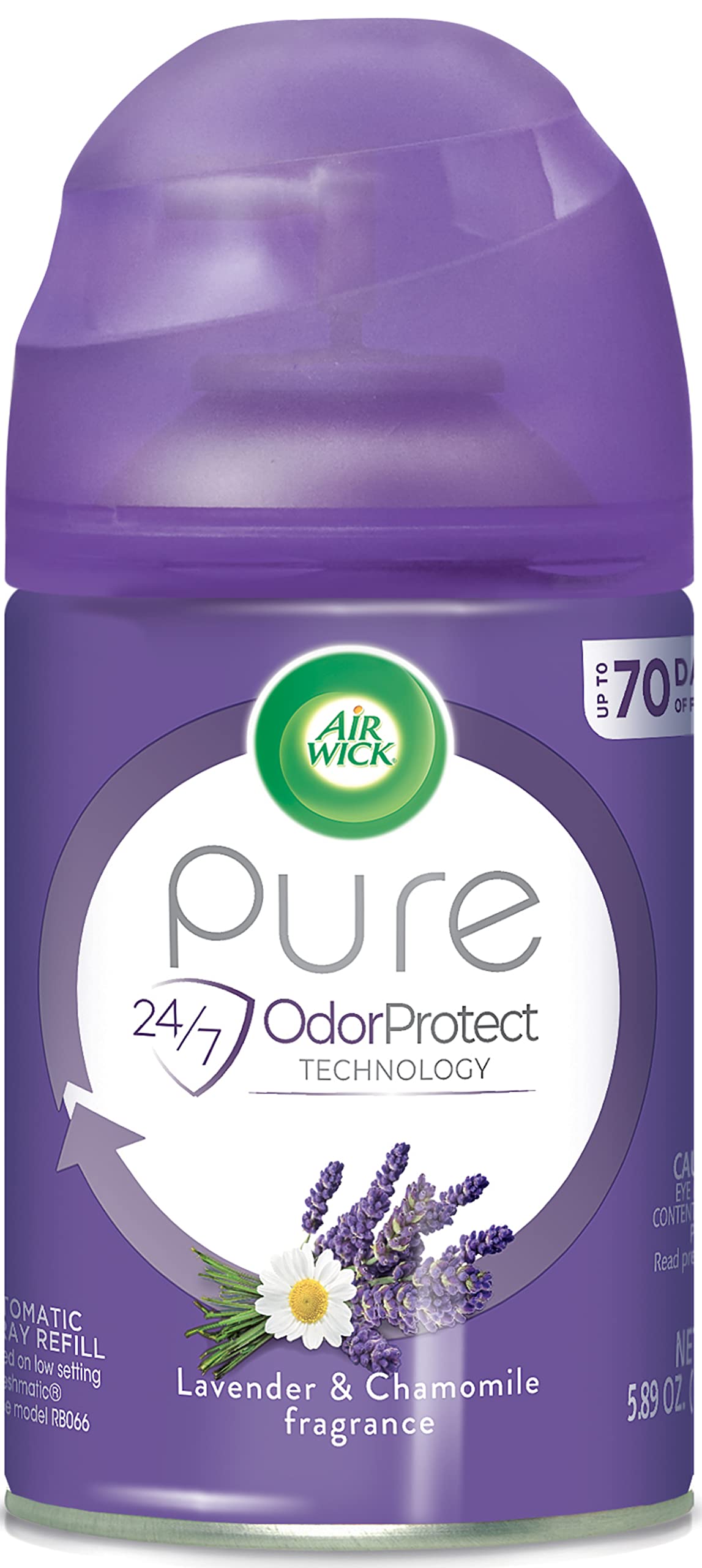 Air Wick Freshmatic Automatic Spray Air Freshener, Lavender and Chamomile Scent, 1 Refill, 6.17 Ounce (Pack of 6)