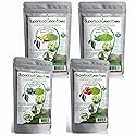 Matcha Green Tea Powder Set of 4 Vanilla, Blueberry, Mint, Strawberry - ECO NAVA - Certified USDA Organic - GMO FREE - 100% Natural - Premium Grade