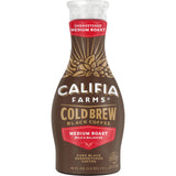 Califia Farms - Pure Black Medium Roast Cold Brew Coffee, 48 Oz, 100% Arabica, Plant Based, Vegan, Gluten Free, Non GMO, Sugar Free, Iced Coffee