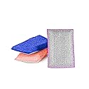 Smart Design Non Scratch Scrub Sponge with Bamboo Odorless Rayon Fiber - Set of 6 - Ultra Absorbent - Soft and Scrubber Side - Cleaning, Dishes