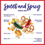 Goodie Girl Sweet & Spicy Snack Mix - 3 Pack, 4oz Bags - Gluten Free Snack Party Mix - No HFCS, Colors or Artificial Preservatives - Contains Peanuts