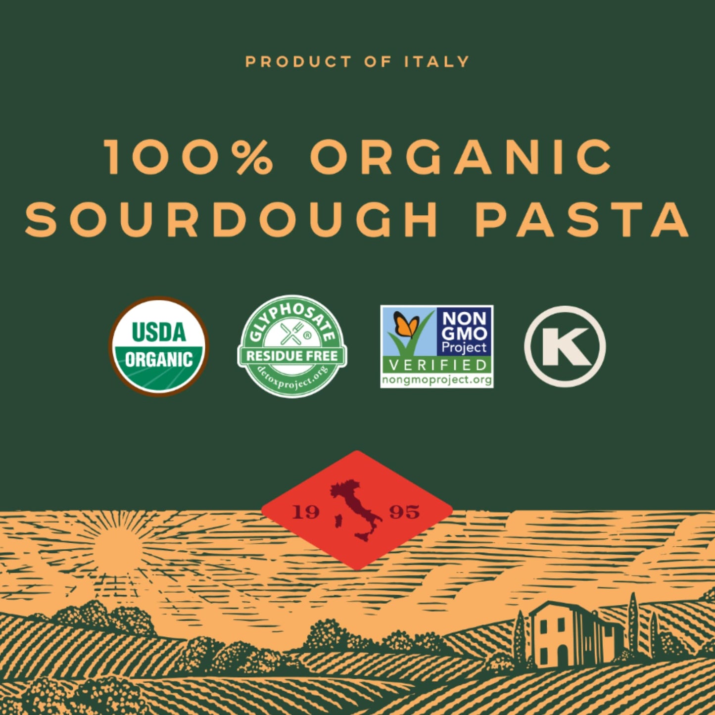 Bionaturae Sourdough Organic Penne Pasta - Organic Pasta, Pasta Penne, Pasta Noodles, Penne Pasta Noodles, Dried Pasta, Penne Noodles - 12 Ounce