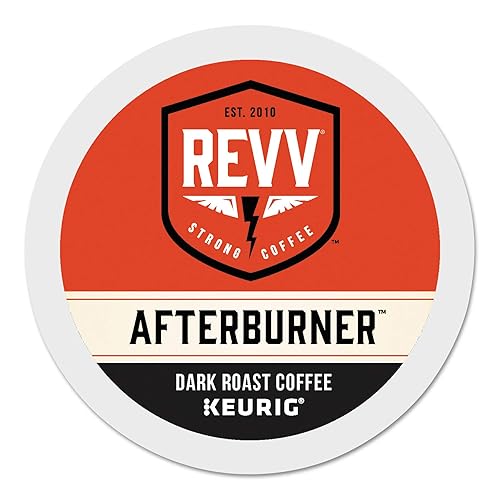 REVV Afterburner, Single-Serve Keurig K-Cup Pods, Dark Roast Coffee, 24 Count (Pack of 1)
