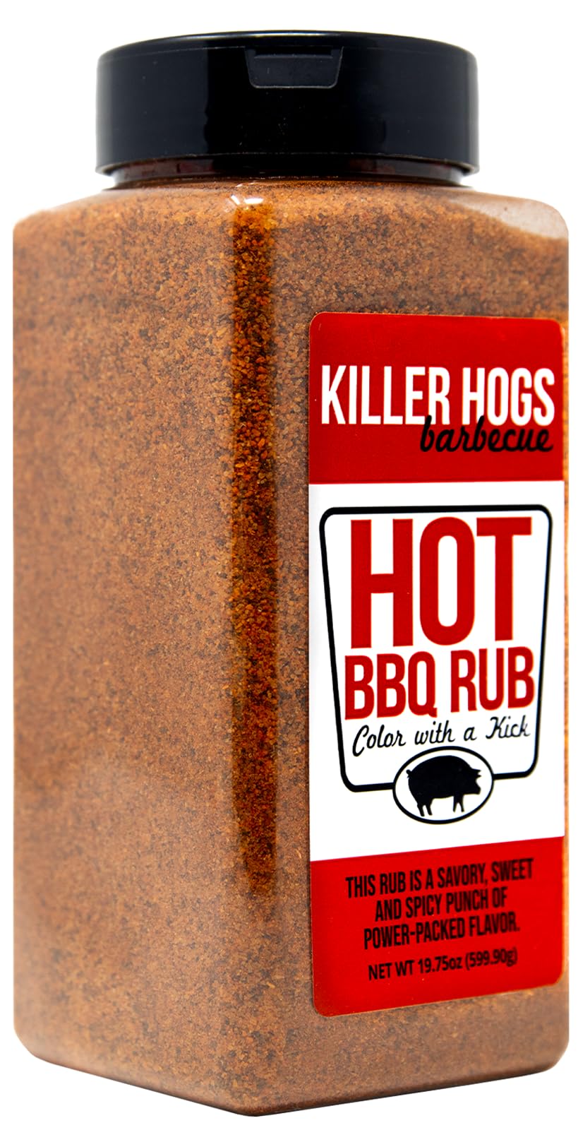 Killer Hogs HOT BBQ Rub | Championship Grill Seasoning for Beef, Steak, Burgers, Pork, and Chicken | 19.8 oz
