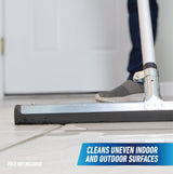 Unger Professional AquaFlex Uneven Surface Floor Squeegee, 18"