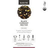 Teabloom Organic Black Tea, Black Currant Nectar Loose Leaf Tea, USDA Certified Organic, 2.82 Ounce Loose Leaf Tea Canister Makes 35-50 Cups