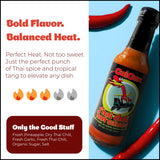 GaiGan - Thai Chili Pineapple Hot Sauce, Low-Calorie, All Natural Vegan Condiments with Low Sodium, Gluten Free & No Preservatives, 150 mL
