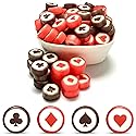 Poker Candy - Hard Candy Bulk 1 lb Bag of Individually Wrapped Small Candies Assortment (approx. 116 pcs) Great for Office Bowls - Casino Theme Party