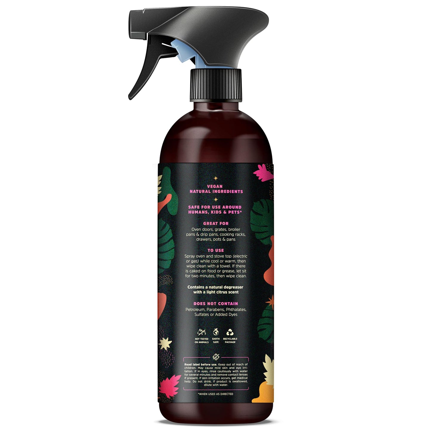 Naked Jungle Premium Plant-Based Stove Top Cleaner and Oven Cleaner with a Heavy Duty Degreaser, Cleaning Spray for Cooktop & Gas Stove Cleaner (24oz)