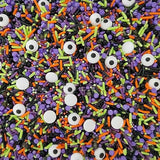 1 Bottle Candy Eyeballs Eyes Soft Jimmies Cake Cupcake Toppers Cookie Decorations Edible Holiday Sprinkles Mix for Halloween Cake Cupcakes Decoration