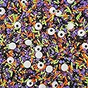 1 Bottle Candy Eyeballs Eyes Soft Jimmies Cake Cupcake Toppers Cookie Decorations Edible Holiday Sprinkles Mix for Halloween Cake Cupcakes Decoration