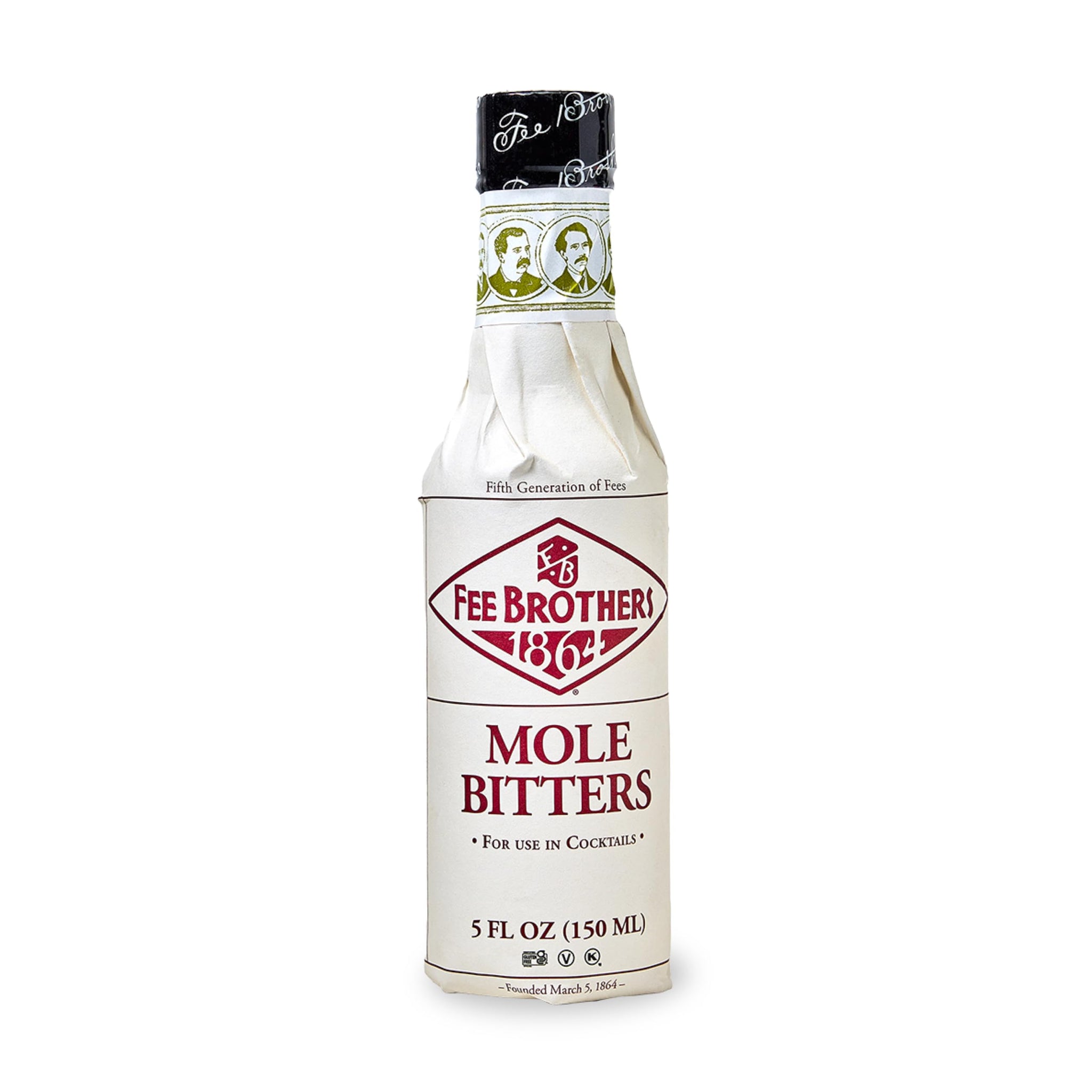 Fee Brothers Mole Cocktail Bitters - Aromatic Cocktail Mixer & Concentrated Flavoring, Gluten Free, Vegan-Friendly, 5 fl oz
