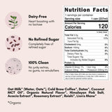 Pop & Bottle Oat Milk Latte - Cold Brew with Lion's Mane & Reishi, MCT Oil, Organic, Dairy Free, Gluten Free, Sweetened with Dates - Caramel, 8 Fl Oz