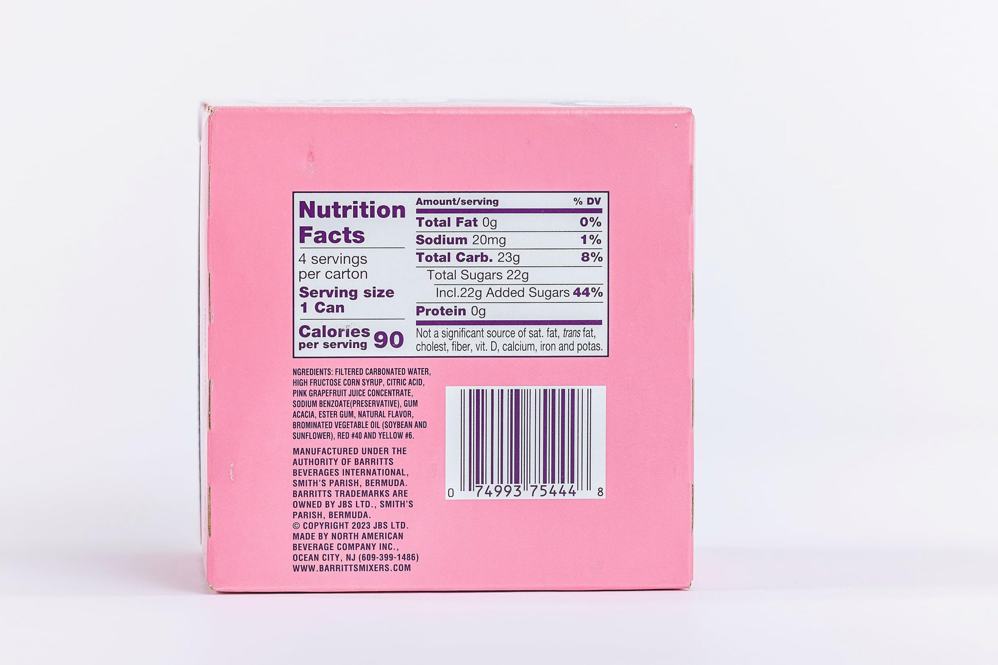 Barritts Barritt's Mixers - Double Grapefruit Mixer Set, Non-Alcoholic Soda Cocktail Mixer, 7.5 fl oz Cans, 24 Pack, Mini