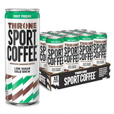 Throne Sport Coffee Cold Brew - Low Sugar. 150mg Natural Caffeine and B Vitamins - Dairy-Free, Low Calorie -Premium Arabica, NSF Certified Active