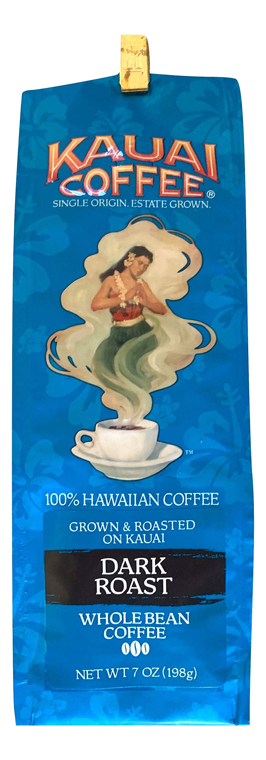 Kauai Coffee Hawaiian Dark Roast Whole Bean Coffee
