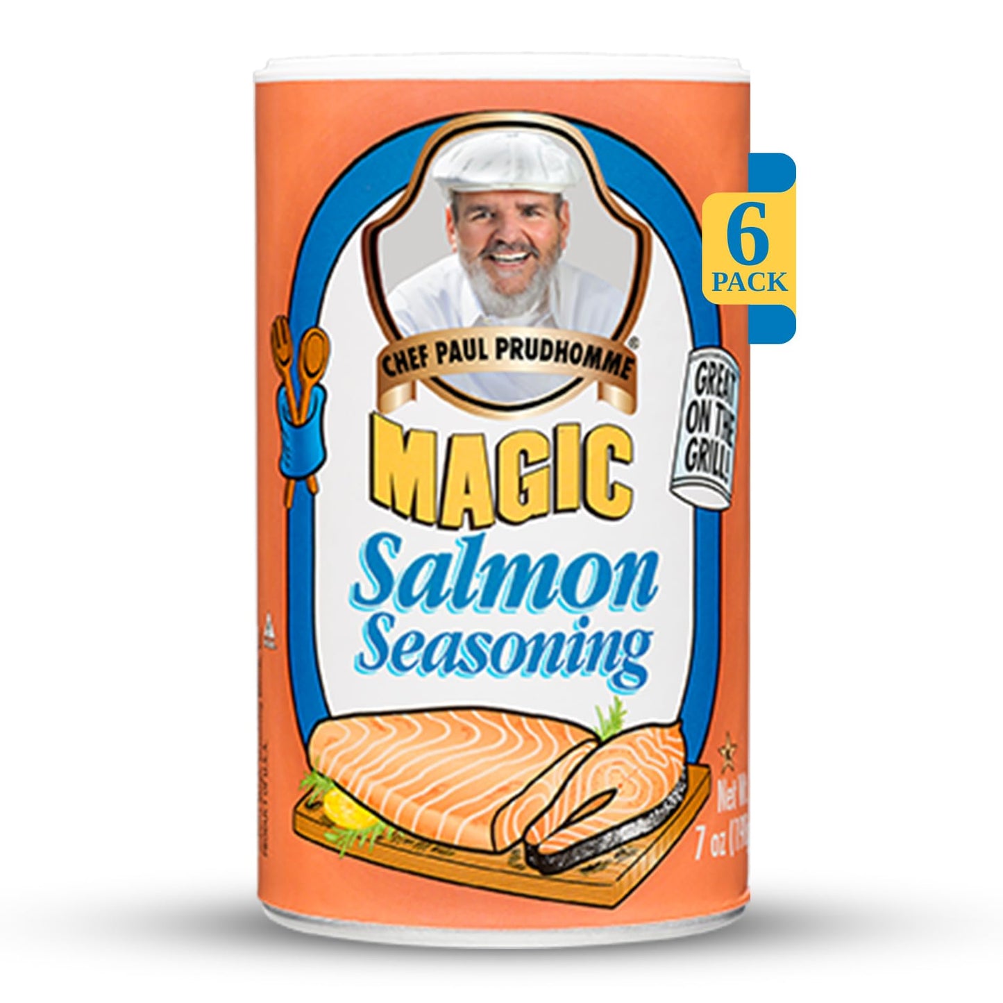 Chef Paul Magic Seasonings Blends Salmon Magic Seasoning | Salmon Seasoning with Herbs & Spices | Seafood Seasoning for Cooking | Fish Blend | Kosher