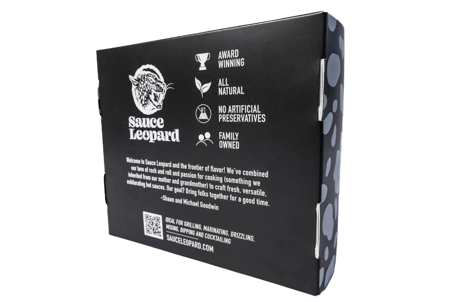 Sauce Leopard Hot Sauce Variety 4-Pack - The Emerald Slime, The Colfax Killer, The Road Dawg, The Seventh Reaper - Award-Winning Gift Set, 5 Fl Oz