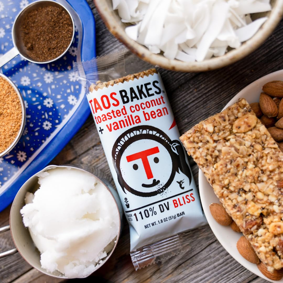 Taos Bakes Snack Bars - Crowd + Pleaser All-In-One Variety Pack - Gluten Free, Non-GMO, Healthy Granola Bars - Nutritious & Delicious Baked Bars - (12