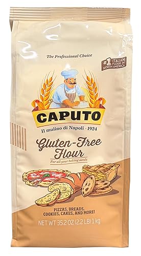 Antimo Caputo Gluten Free Pizza Flour 2.2lb - All Natural Multi Purpose Flour & Starch Blend for Baking Pizza, Bread, & Pasta 12 Pack