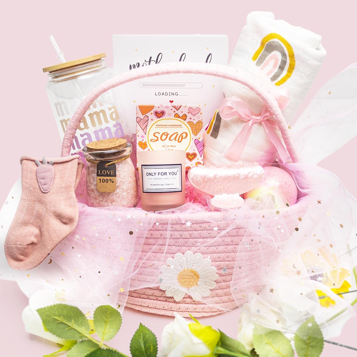 New Mom Gifts, New Mom Care Package After Baby, Baby Shower Gifts for Mom to Be, Pregnancy Gifts for Expecting Mom, New Mom Gift Basket, Mothers Day