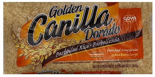 Golden Canilla Parboiled Extra Long Grain Rice, 3 Pound, 2-Pack