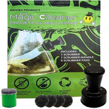 The Magic Cleaner Magnetic Glass Cleaner Kit |Mini, 12mm Size | For Water Pipes, Vases, Windows, Aquariums, Small, & all Shapes & Sizes | Cleans Hard
