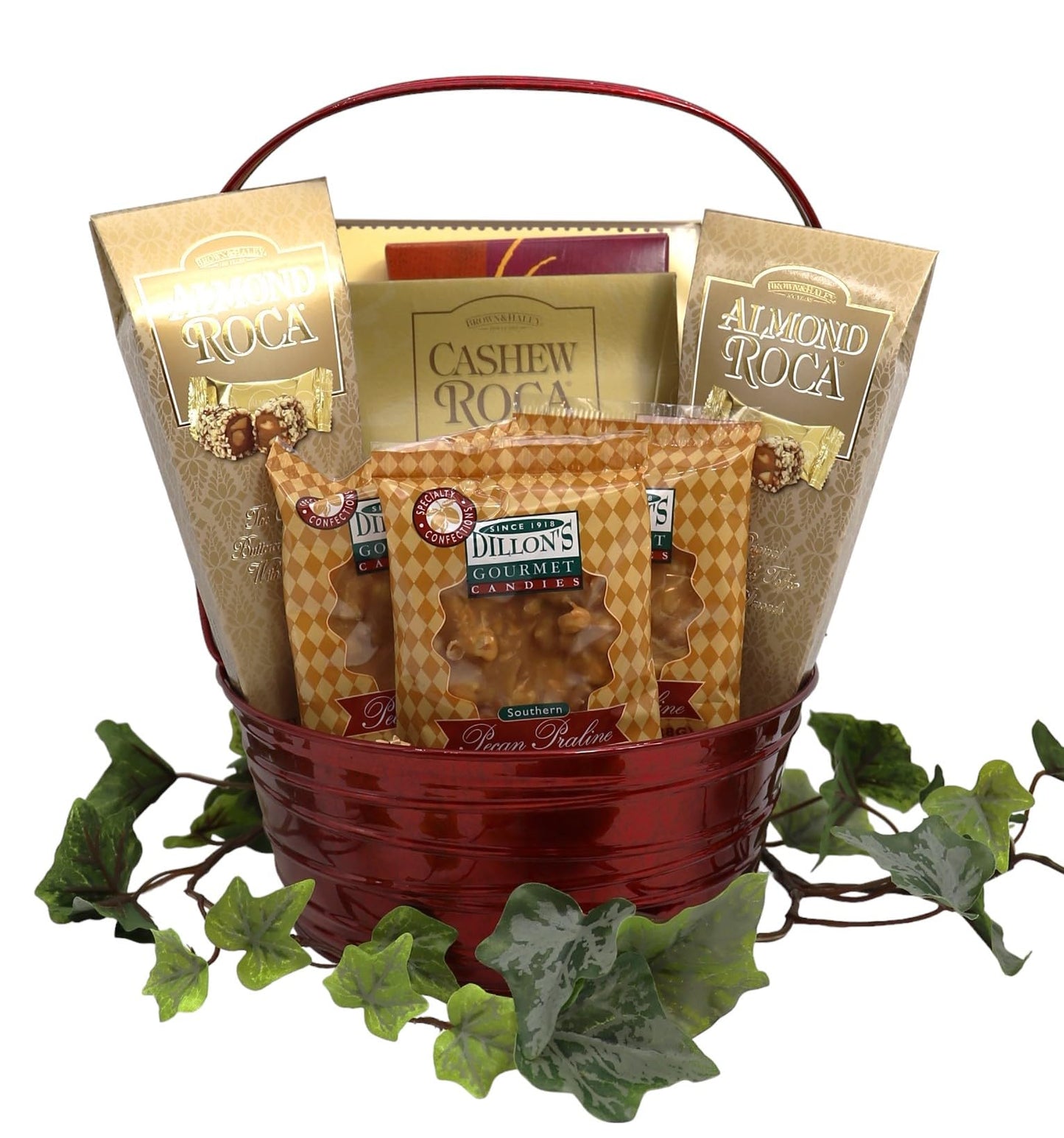Gift Basket Village - The Classy Gourmet Gift Box: Brownie Crisps, Roca Candies, Coffee Mix, Pecan Candies, Elegant Treats, Handcrafted in the USA