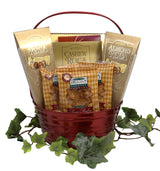 Gift Basket Village - The Classy Gourmet Gift Box: Brownie Crisps, Roca Candies, Coffee Mix, Pecan Candies, Elegant Treats, Handcrafted in the USA