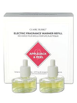 Claire Burke Apple Jack Scented PlugIn Refills, 2 Ct, Air Freshener for Home and Bathroom, 2.84 oz