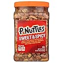 P-Nuttles Sweet & Spicy Snack Mix, 36 Oz Jar (Pack of 1) - Ideal Bar Mix - Butter Toffee Covered Peanuts with Sesame Sticks, Chili Crescents, Corn