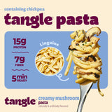 Samyang Tangle Creamy Mushroom Linguine Truffle and Shiitake Flavor Savory Non-Spicy Sauce Air Dried Noodle Quick Microwave Meal 3.70 oz (Pack of 6)