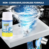Sakerplus Sink & Drain Cleaner, Drain Cleaner Powder, 3.9 oz Bottle, Sewer Pipe Maintainer for Kitchen, Bathtub, Shower Drains (3Bottles)