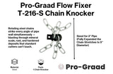 Pro-Graad FlowFixer T-216-S 2" Chain Knocker Drain Cleaning Head Slotted Connector | Heavy Scale Removal | Fits 3/8”, 1/2" or 9/16” Cables, Commercial