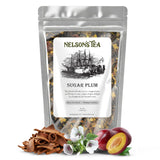 Nelson's Tea - Sugar Plum - Black tea, cinnamon, ginger root, anise star, licorice root, marshmallow root, orange peel, blackberries, allspice, clove