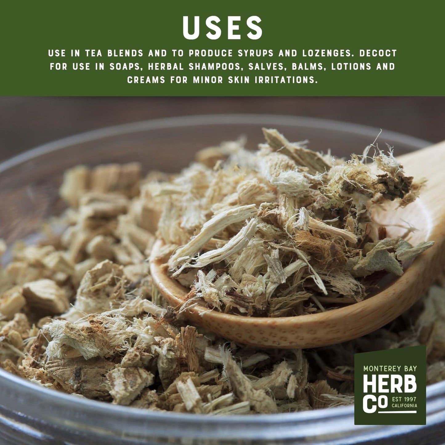 Organic Marshmallow Root Cut & Sifted, by Herb Co, Althaea Officinalis, From Albania & Bulgaria, Kosher, for Skincare to Prepare Oils & Salves