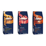 Lavazza Ground Coffee Selection: Classico, Granaroma, Perfetto (3 x 12 oz Bags)