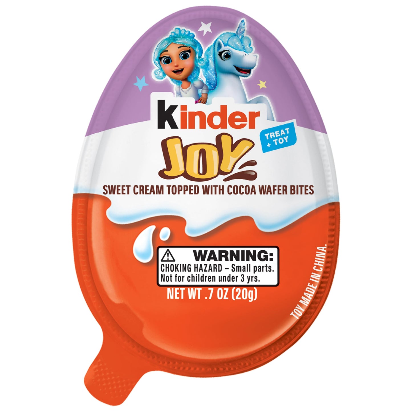 Kinder Joy Egg, Treat Plus Toy, Sweet Creams and Chocolatey Wafers, Individually Wrapped, 0.7 oz