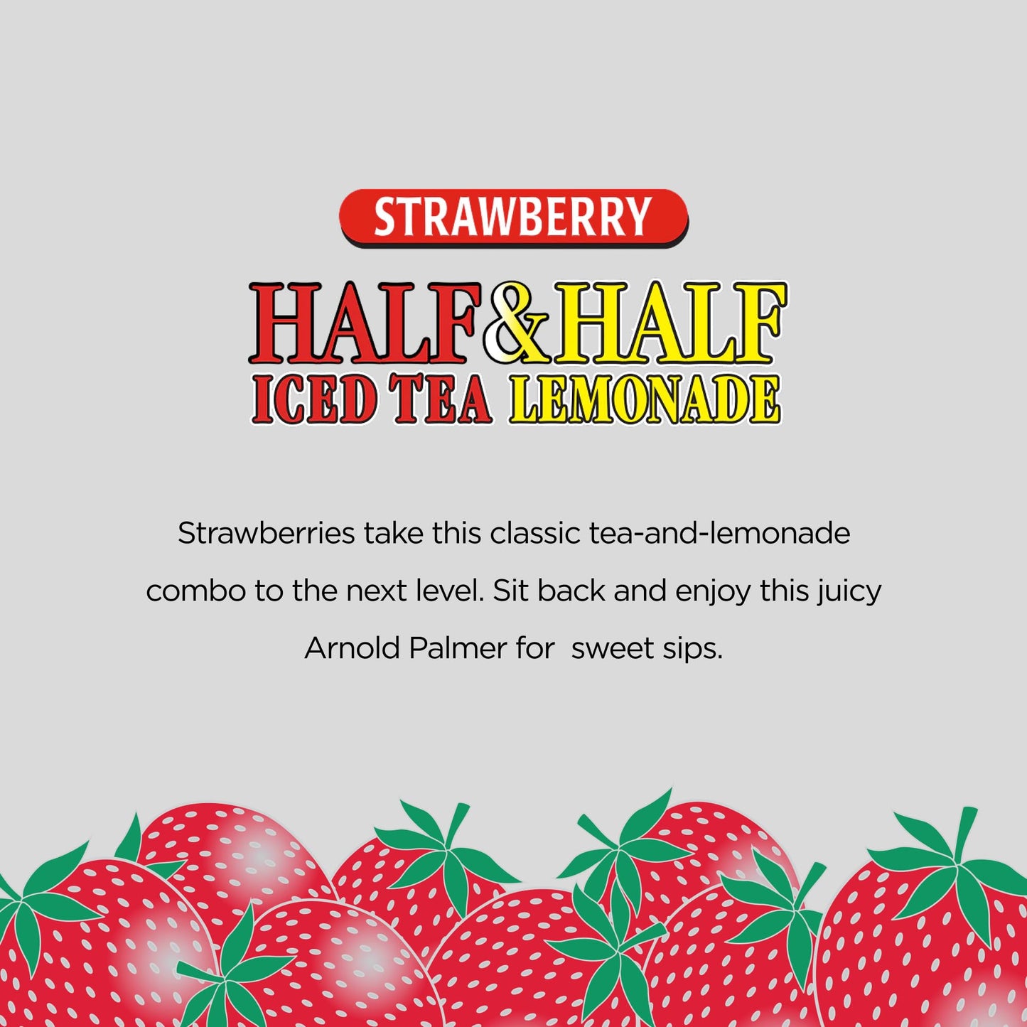 AriZona Arnold Palmer Strawberry - Half and Half, Big Can, 22 Fl Oz (Pack of 12)