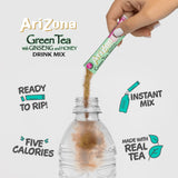 AriZona Green Tea with Ginseng and Honey - On-the-Go Powdered Drink Mix, 0.07oz 120 Count - 10ct Boxes (Pack of 12)