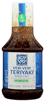 Soy Vay Veri Veri Teriyaki Less Sodium Marinade and Sauce, 21 Ounce Bottle (Package May Vary)