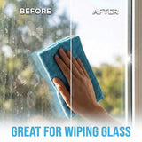 MIRACLEAN Microfiber Cleaning Cloth 12 Pack - 12 x 12 inches - Rags for Cleaning House Streak-Free Wipes for Screens, Dusting & Appliances - Premium