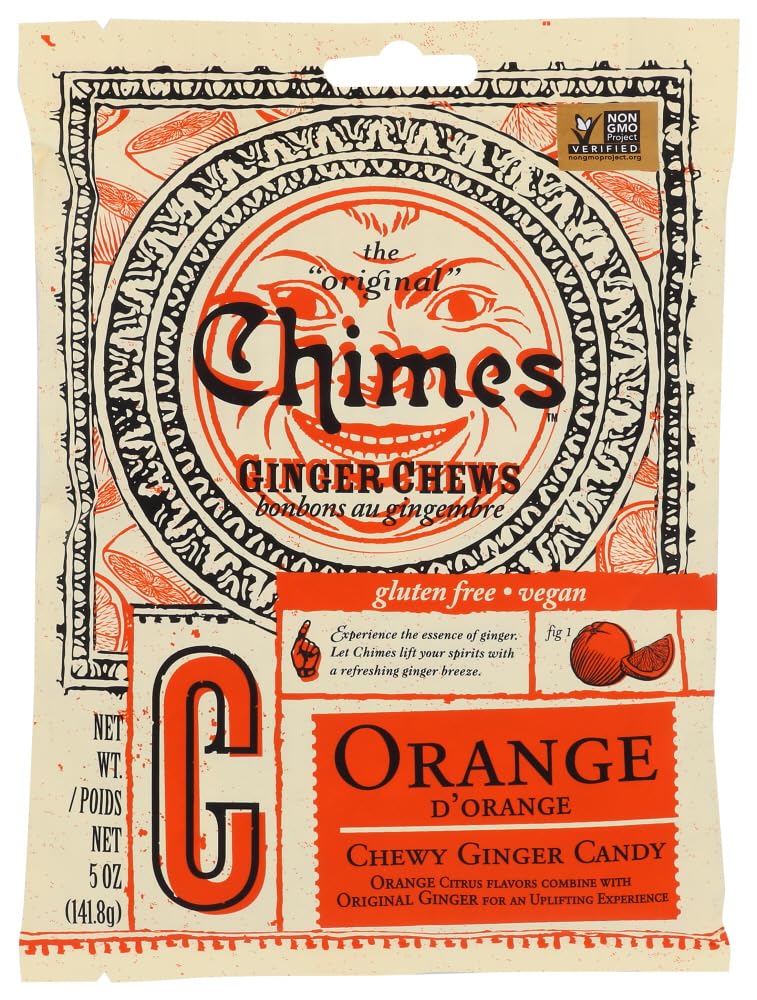 4-Pack 5oz Orange Ginger Chews