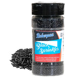 Bakerpan Black Jimmies Sprinkles - 6 Ounces Black Sprinkles for Cake Decorating - Edible Sprinkles for Cupcakes, Ice Cream, Cake Decorations (Made in