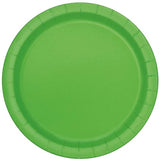 Unique 31433EU Eco-Friendly Paper Plates-23 cm-Lime Green Colour-16 Count (Pack of 1), Pack of 16